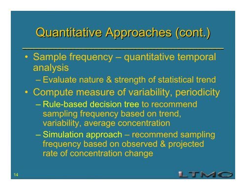 Overview of Available LTMO Methods