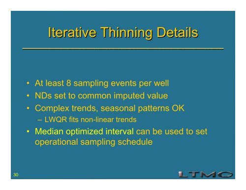 Overview of Available LTMO Methods