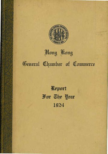 1924 - The Hong Kong General Chamber of Commerce