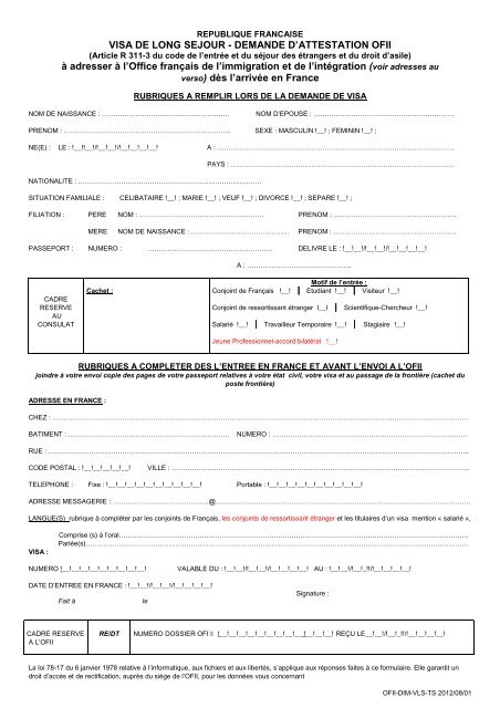 01 08 2012 formulaire de demande d'attestation OFII -recto verso-