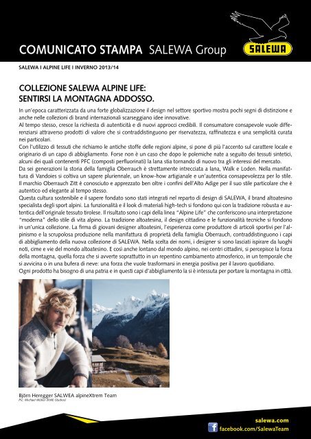 Alpine Life (PDF) - Salewa