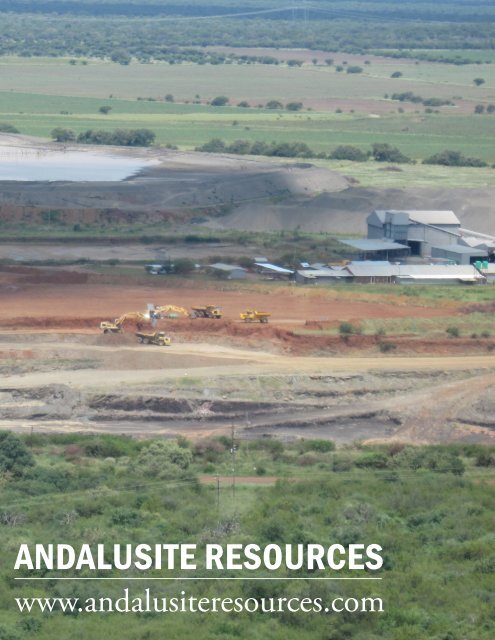 ANDALUSITE RESOURCES - The International Resource Journal