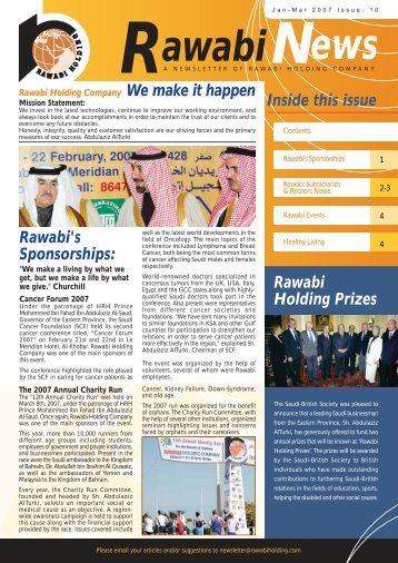 Rawabi Holding Newsletter Issue 10