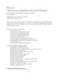 Statistical Physics: a jogging course - Yoono.org