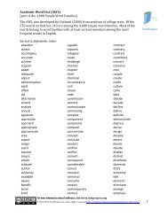 Academic word list - TextProject
