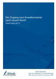 Der Zugang zum Anwaltsnotariat nach neuem Recht