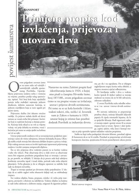 Program gospodarenja za “Pleterničke šume” - Hrvatske šume