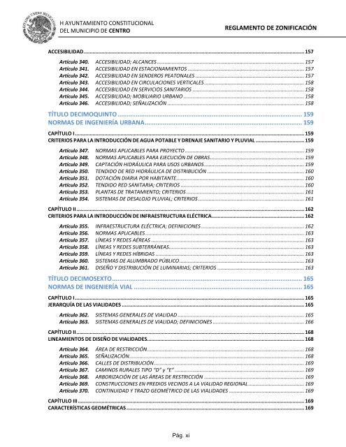 Reglamento de ZonficaciÃ³n - H. Ayuntamiento de Centro