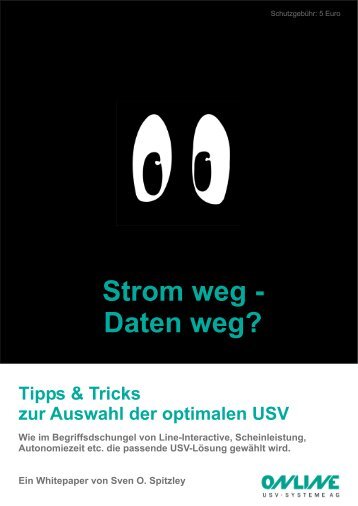 Strom weg - Daten weg? - All-About-SECURITY