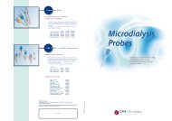 Microdialysis Probes Microdialysis Probes - CMA Microdialysis AB