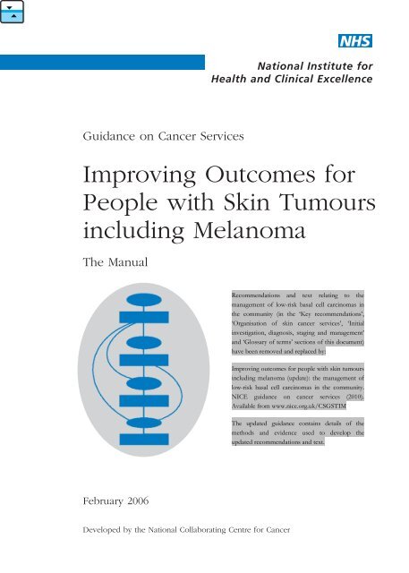 Improving outcomes for people with skin tumours including melanoma