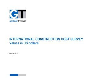 International construction cost survey - Gardiner & Theobald