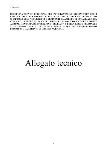 Allegato tecnico - Regione Campania
