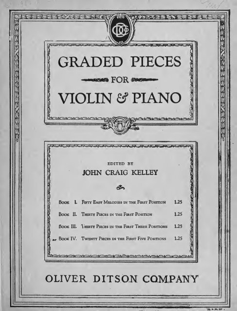 Graded pieces for violin & piano