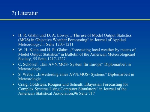 Model Output Statistics