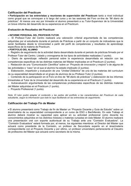 COMPETENCIAS Y SU EVALUACIÃN MÃSTER ... - UPCO