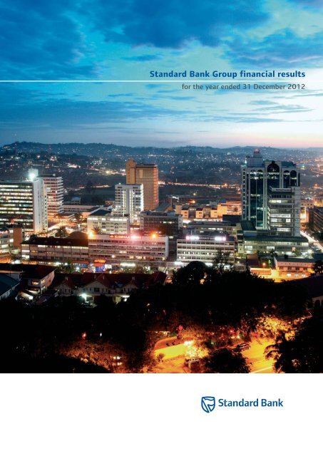 Standardbank Cover Indd Standard Bank Investor Relations