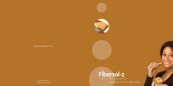 Fibersol Baking Brochure - ADM