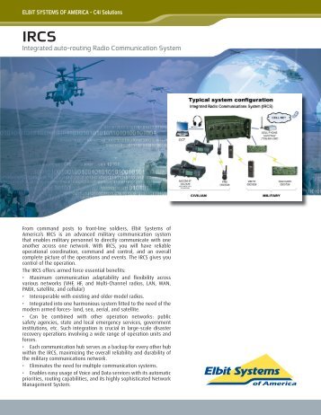 IRCS Data Sheet - Elbit Systems of America