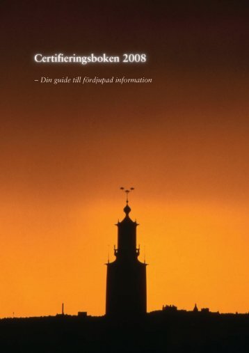 Certifieringsboken 2008.pdf - Certifiering.nu