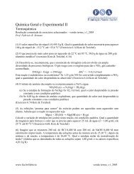 Quimica Geral e Experimental II - TermoquÃ­mica