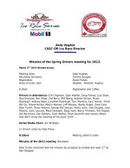 2013 Spring Drivers meeting pdf - CASC, Ontario Region