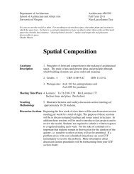 ARCH 4/550 - Spatial Composition - Department of Architecture ...