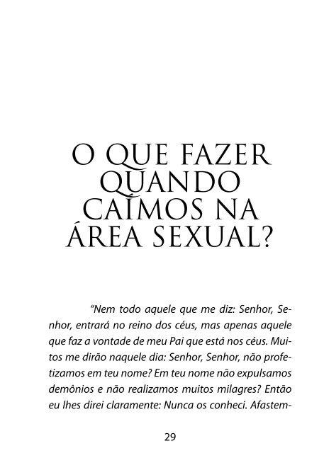 Vamos falar de Sexo? - Lagoinha.com