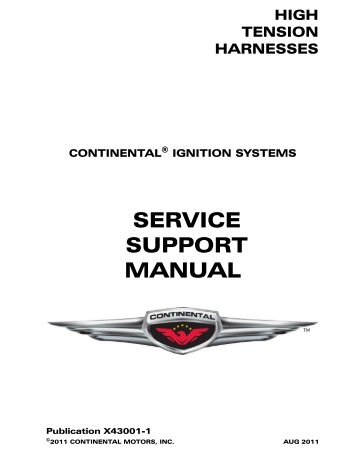 Service Support Manual - Teledyne Continental Motors