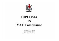 DIPLOMA IN VAT Compliance - Malta Institute of Management