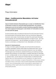 traditionsreiche Manufaktur mit hoher Innovationskraft - Alape