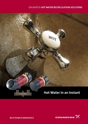 GRUNDFOS HOt water recirculatiOn SOlutiOnS - Solar Water Wise