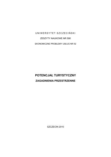 potencjaÅ turystyczny - WydziaÅ ZarzÄdzania i Ekonomiki UsÅug