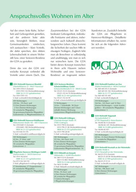 Einzug leicht gemacht! - GDA Gemeinschaft Deutsche Altenhilfe ...