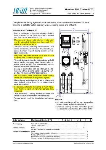 Download Product Flyer for SWAN AMI Codes II TC - Midwest Water ...