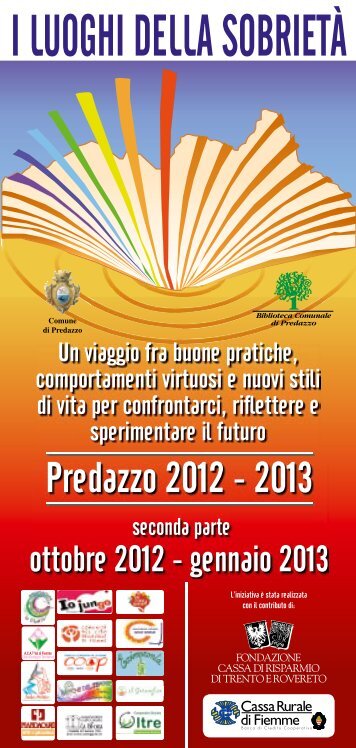 i luoghi della sobrietÃ  - Agenzia provinciale per la protezione dell ...