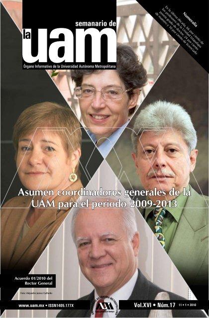 Asumen coordinadores generales de la UAM para el periodo 2009 ...
