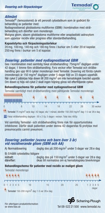 vid recidiverande gliom (GBM och AA) Dosering: patienter ... - MSD