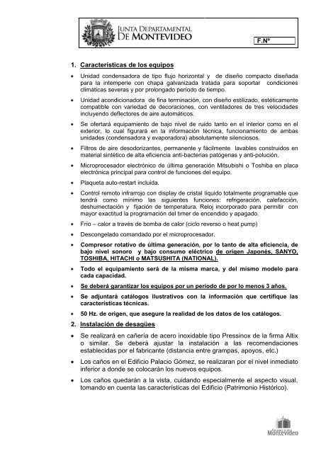 F.NÂº Equipos de Aire Acondicionado â Etapa 2 Junta Departamental ...