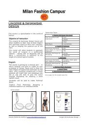 LINGERIE & SWIMWEAR DESIGN - Fashion School