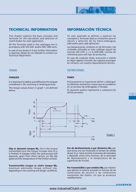 hydraulic clutch-brakes freno-embragues hidrÃ¡ulicos - opis.cz