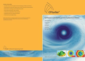 Software zum Entwurf von Turbomaschinen - CFturbo