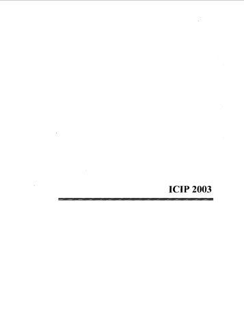 Proceedings 2003 International Conference on Image ... - IEEE Xplore