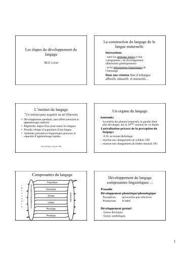 Composantes du langage - Resodys