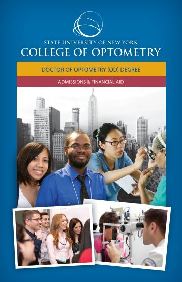 Admissions & Financial Aid Brochure - SUNY College of Optometry