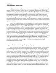 Tarik Wareh Teaching Statement (Summer 2011) 1 ... - Union College