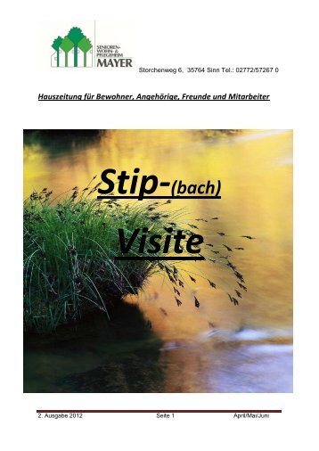Stip-(bach) - Senioren Wohn- & Pflegeheim Mayer - Sinn