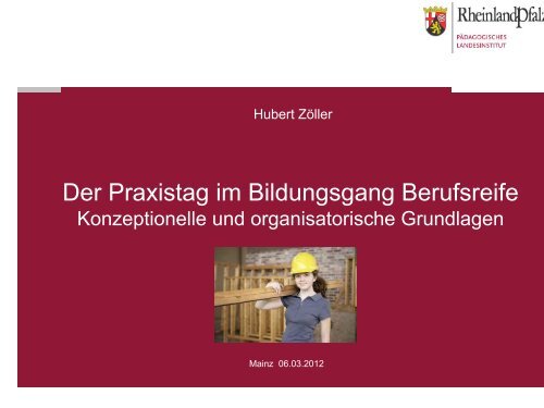 Im Bildungsgang Berufsreife - Praxistag