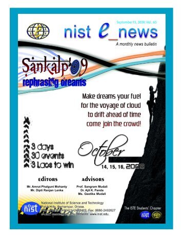 NIST e-NEWS(Vol 65, September 15, 2009)