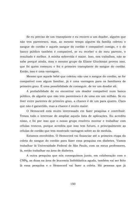 ComissÃ£o Especial sobre a pesquisa das CÃ©lulas-Tronco